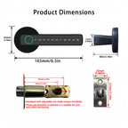 RAYKUBE M5 Smart Fingerprint Door Lock with Tuya App, Password, IC Card & Key Access
