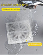 Self-Adhesive Drain Hair Catcher | Anti-Clog Floor Drain Filter Mesh