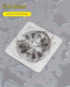 Self-Adhesive Drain Hair Catcher | Anti-Clog Floor Drain Filter Mesh