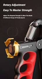 Adjustable Electronic Hand Grip Strengthener (5–100 kg) – Digital Grip Trainer for Hand & Forearm Strength