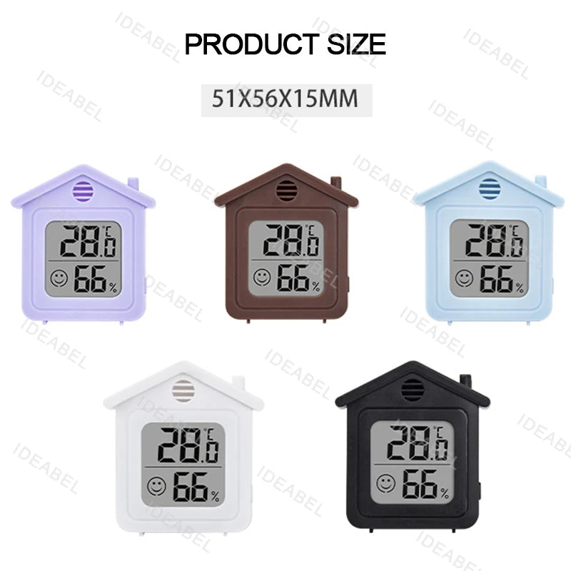 LCD Digital Thermometer & Hygrometer – Indoor Temperature & Humidity Monitor for Home