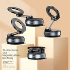 Foldable Magnetic Car Phone Mount – Strong Suction Dashboard & Windshield Holder for Smartphones