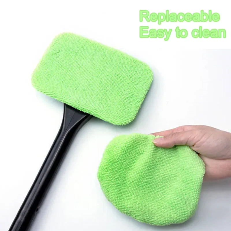Car Window Cleaning Brush Kit – Microfiber Windshield & Interior Glass Cleaner