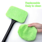 Car Window Cleaning Brush Kit – Microfiber Windshield & Interior Glass Cleaner