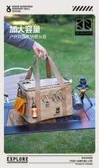 Portable Waterproof Camping Storage Box – Foldable Insulated Cookware & Picnic Bag