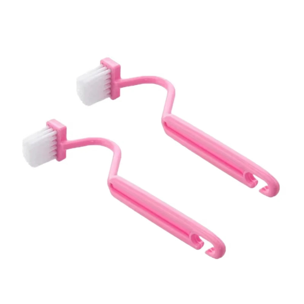 3-Piece Curved Toilet Cleaning Brush Set | Long Handle Deep Cleaning Bathroom Brush