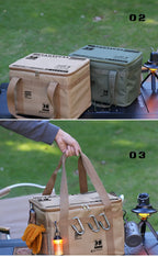 Portable Waterproof Camping Storage Box – Foldable Insulated Cookware & Picnic Bag