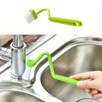 3-Piece Curved Toilet Cleaning Brush Set | Long Handle Deep Cleaning Bathroom Brush