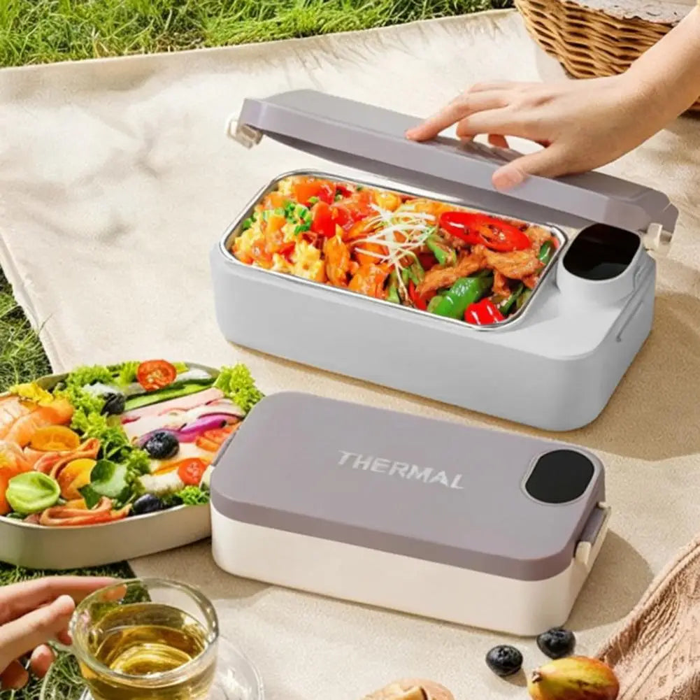 Smart Electric Heated Lunch Box | Portable Food Warmer with LED Display