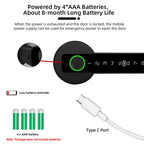 RAYKUBE M5 Smart Fingerprint Door Lock with Tuya App, Password, IC Card & Key Access