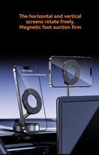 Foldable Magnetic Car Phone Mount – Strong Suction Dashboard & Windshield Holder for Smartphones