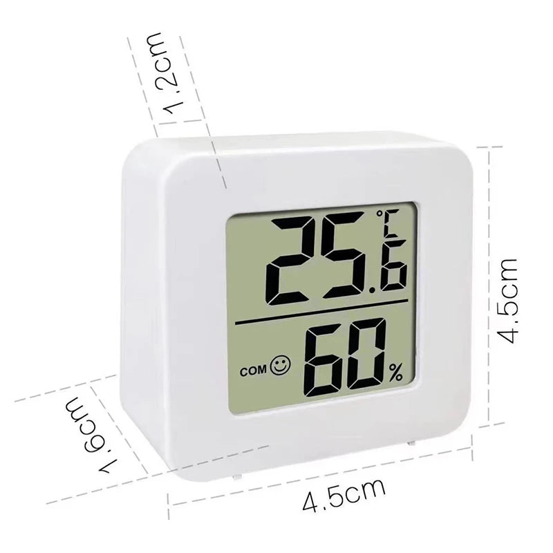 LCD Digital Thermometer & Hygrometer – Indoor Temperature & Humidity Monitor for Home