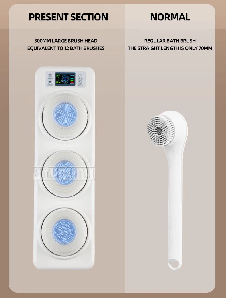 Electric Shower Brush Body Scrubber Exfoliating Massage