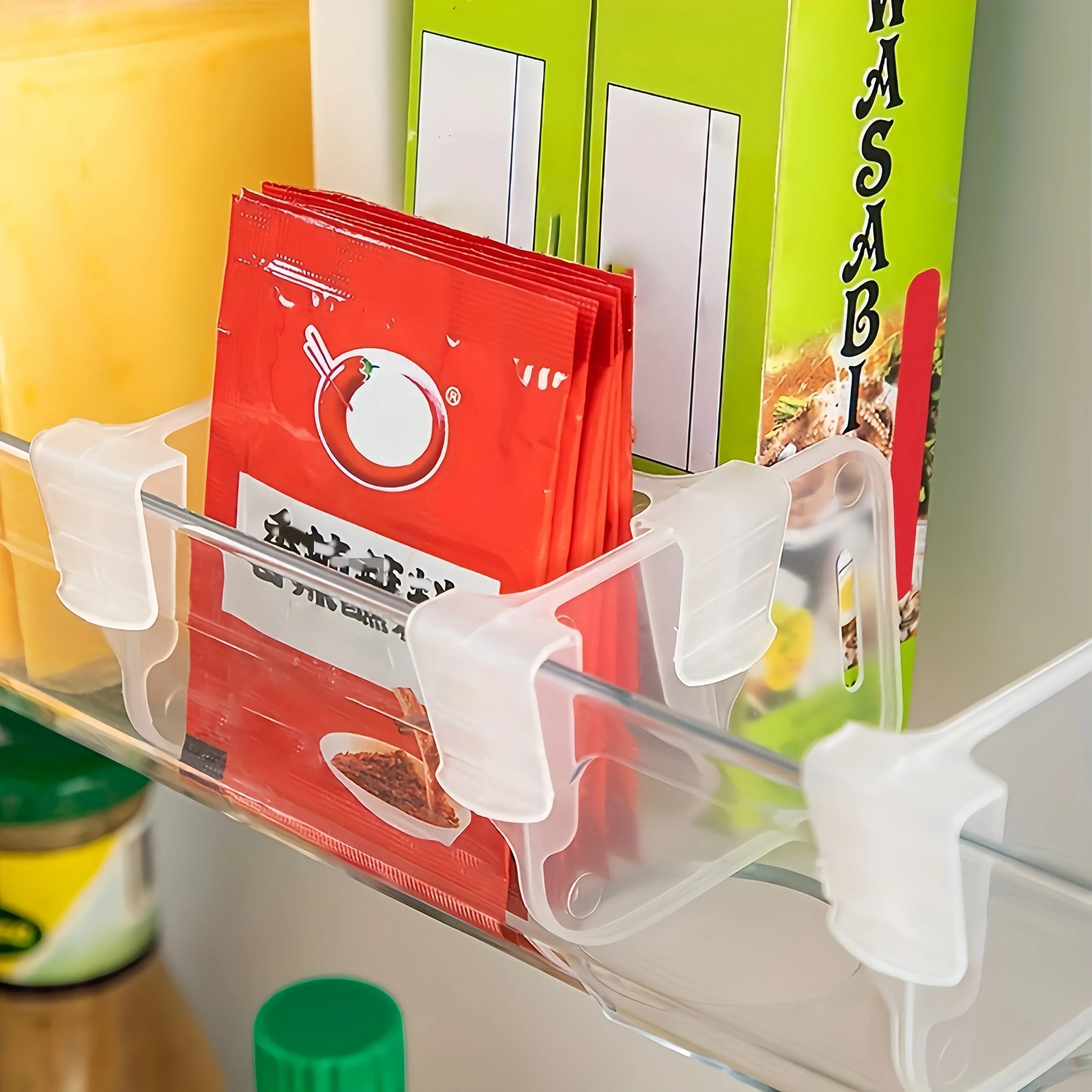 Clear Refrigerator Organizer Bin with Adjustable Dividers – Fridge Storage Container (5/10/15/20-Piece Set)