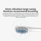 Electric Ultrasonic Toothbrush – USB Rechargeable | 6 Cleaning Modes | Waterproof | Couple Set