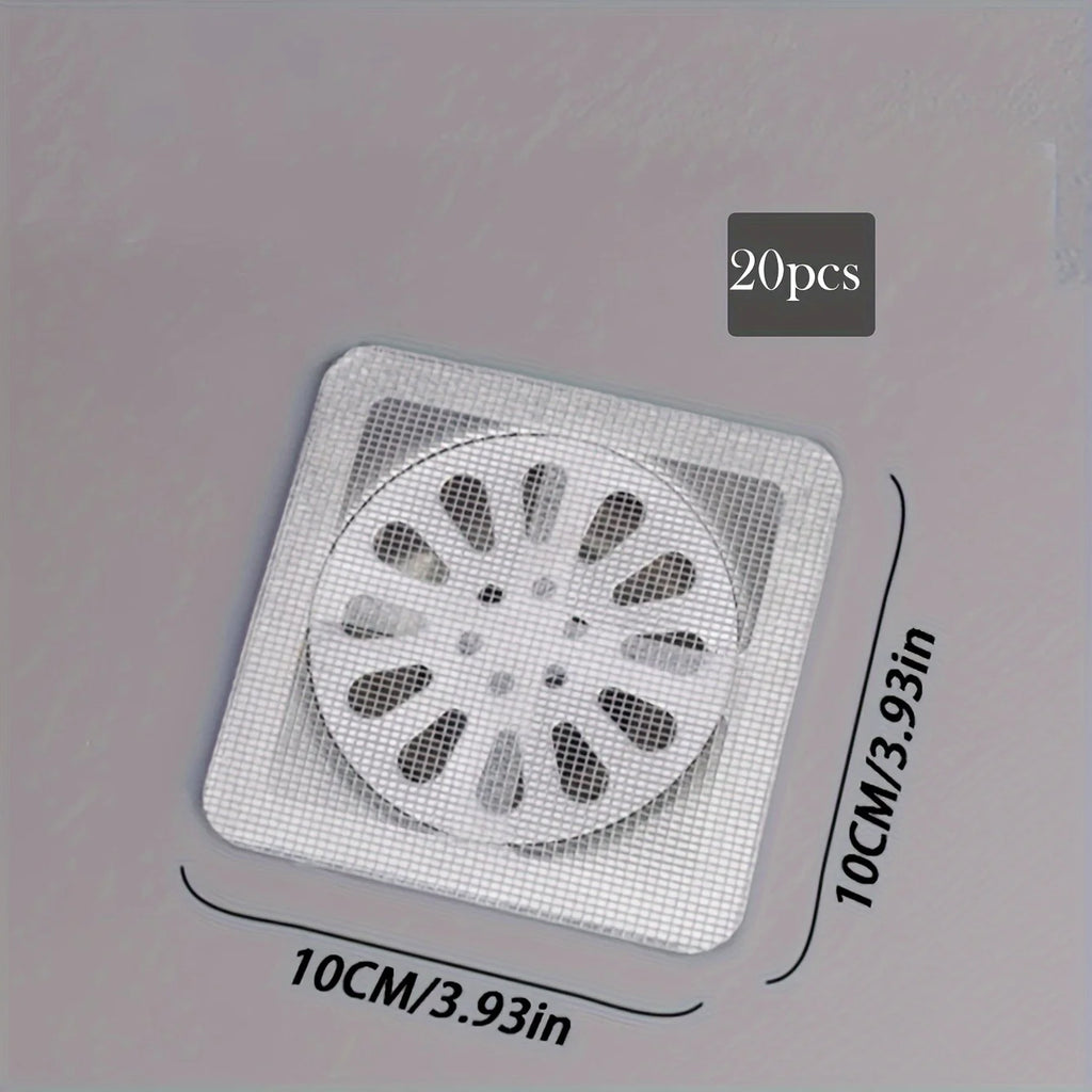Self-Adhesive Drain Hair Catcher | Anti-Clog Floor Drain Filter Mesh