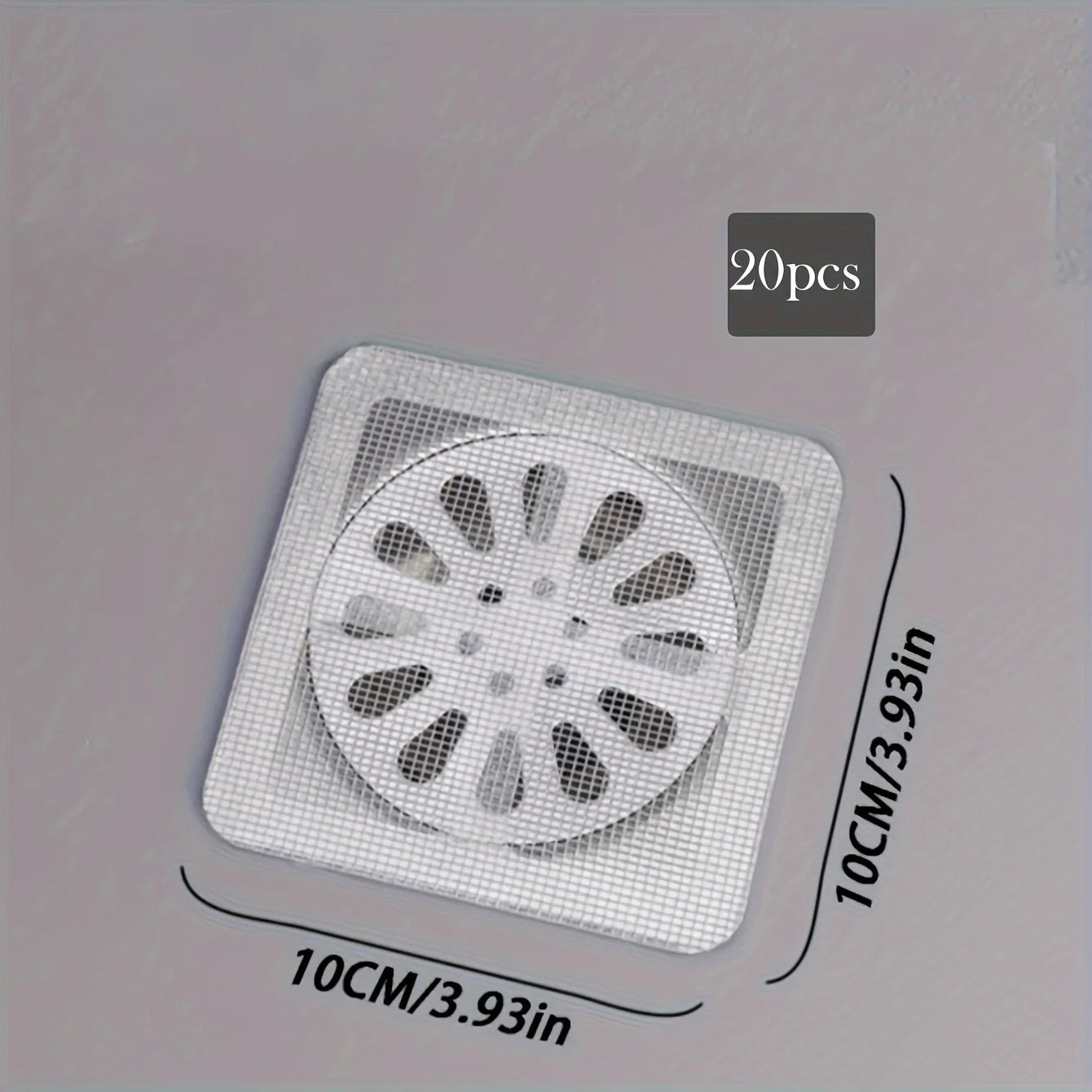 Self-Adhesive Drain Hair Catcher | Anti-Clog Floor Drain Filter Mesh