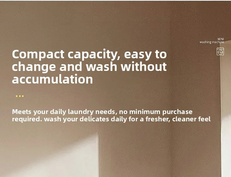 Mini Washing Machine Portable for Delicates & Baby Clothes