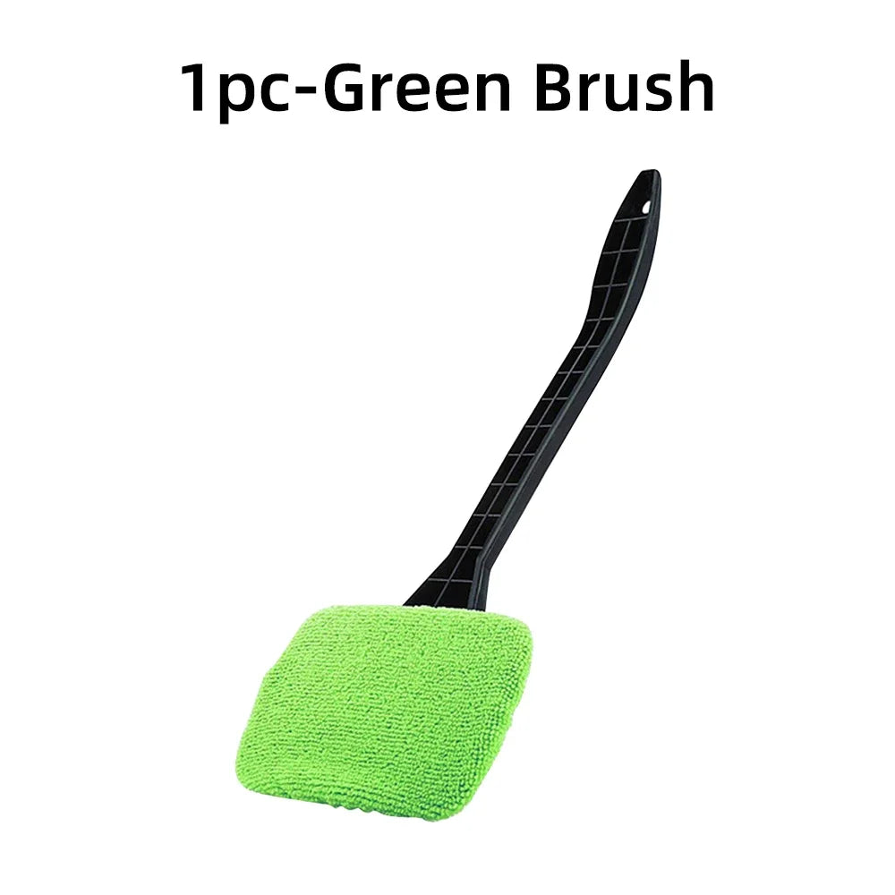 Car Window Cleaning Brush Kit – Microfiber Windshield & Interior Glass Cleaner