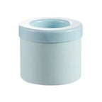 Silicone Round Ice Cube Maker & Ice Bucket – DIY Freezer Ice Mold with Lid