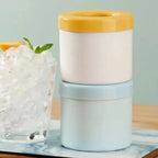 Silicone Round Ice Cube Maker & Ice Bucket – DIY Freezer Ice Mold with Lid