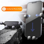 Car Phone Holder – 360° Gravity One-Hand Air Vent Mount for iPhone, Samsung & Android