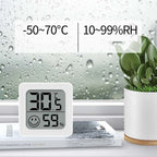 LCD Digital Thermometer & Hygrometer – Indoor Temperature & Humidity Monitor for Home