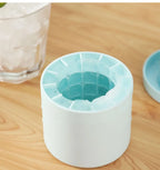 Silicone Round Ice Cube Maker & Ice Bucket – DIY Freezer Ice Mold with Lid