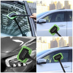 Car Window Cleaning Brush Kit – Microfiber Windshield & Interior Glass Cleaner