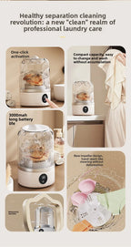 Mini Washing Machine Portable for Delicates & Baby Clothes