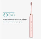 Electric Ultrasonic Toothbrush – USB Rechargeable | 6 Cleaning Modes | Waterproof | Couple Set
