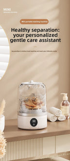 Mini Washing Machine Portable for Delicates & Baby Clothes