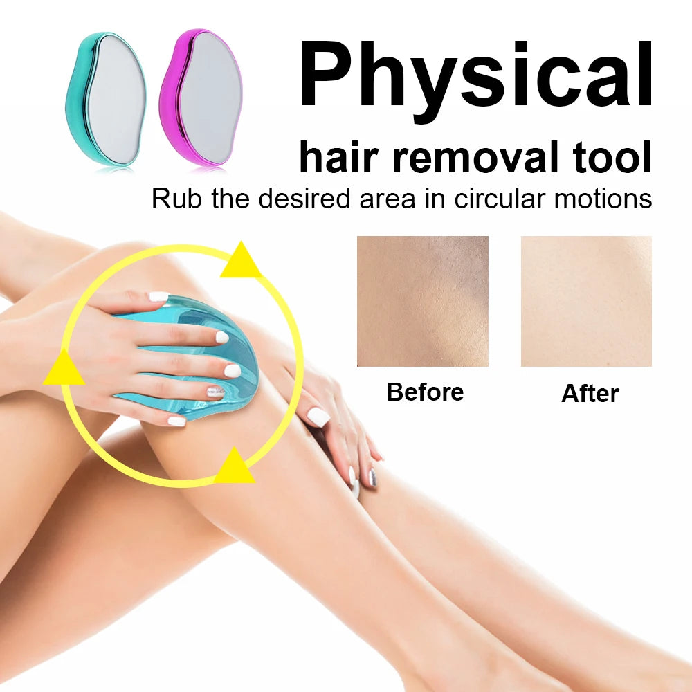 Reusable Crystal Hair Remover | Gentle Hair Removal & Skin Exfoliating Tool