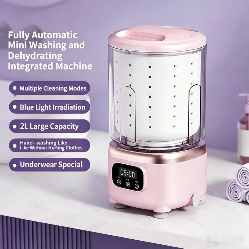 Mini Washing Machine Portable for Delicates & Baby Clothes