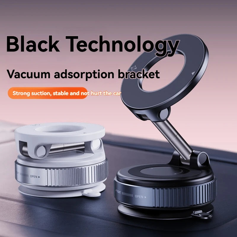 Foldable Magnetic Car Phone Mount – Strong Suction Dashboard & Windshield Holder for Smartphones