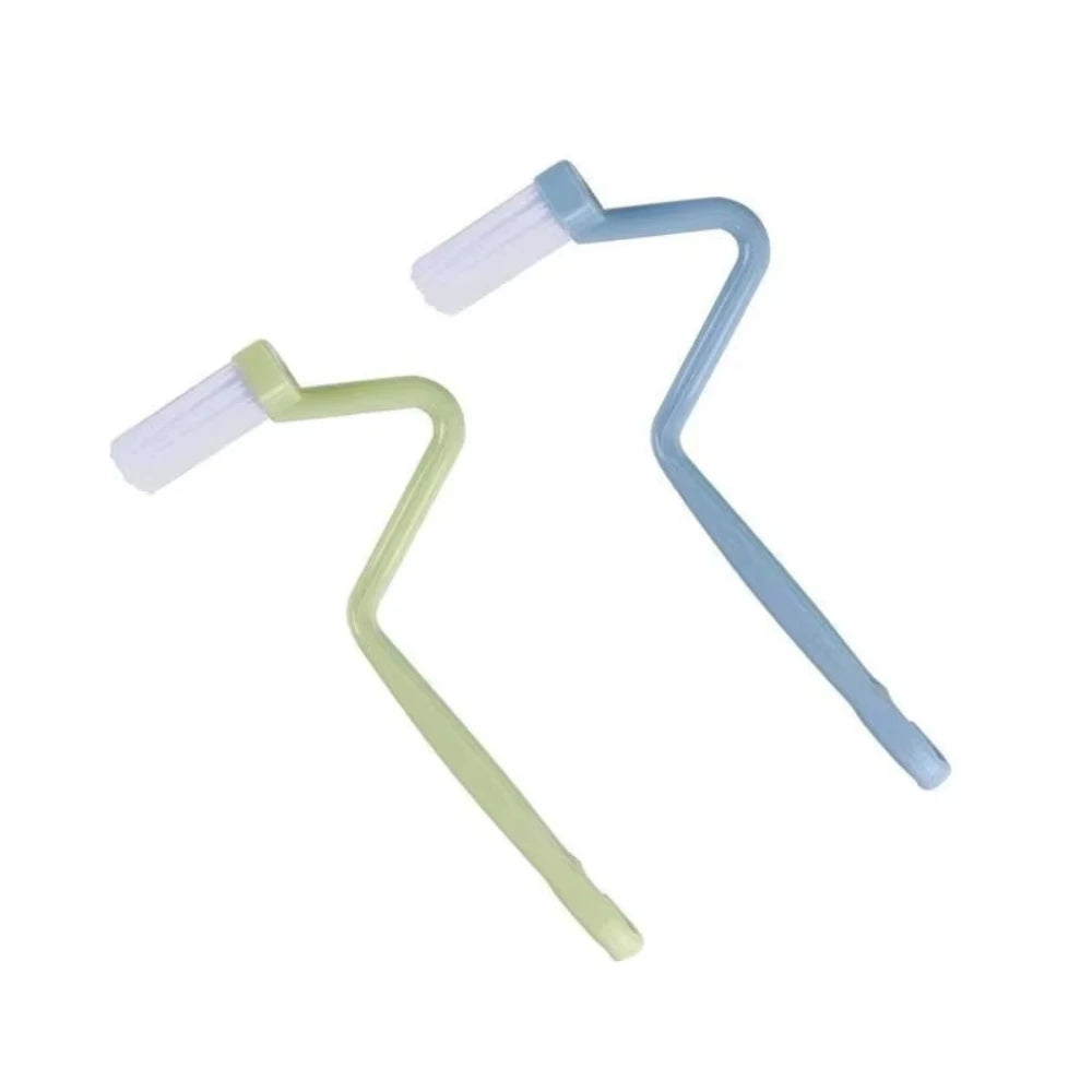 3-Piece Curved Toilet Cleaning Brush Set | Long Handle Deep Cleaning Bathroom Brush