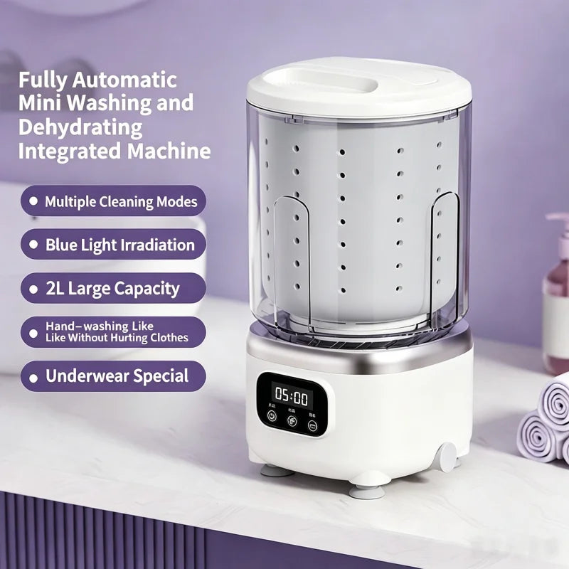 Mini Washing Machine Portable for Delicates & Baby Clothes