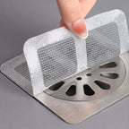 Self-Adhesive Drain Hair Catcher | Anti-Clog Floor Drain Filter Mesh