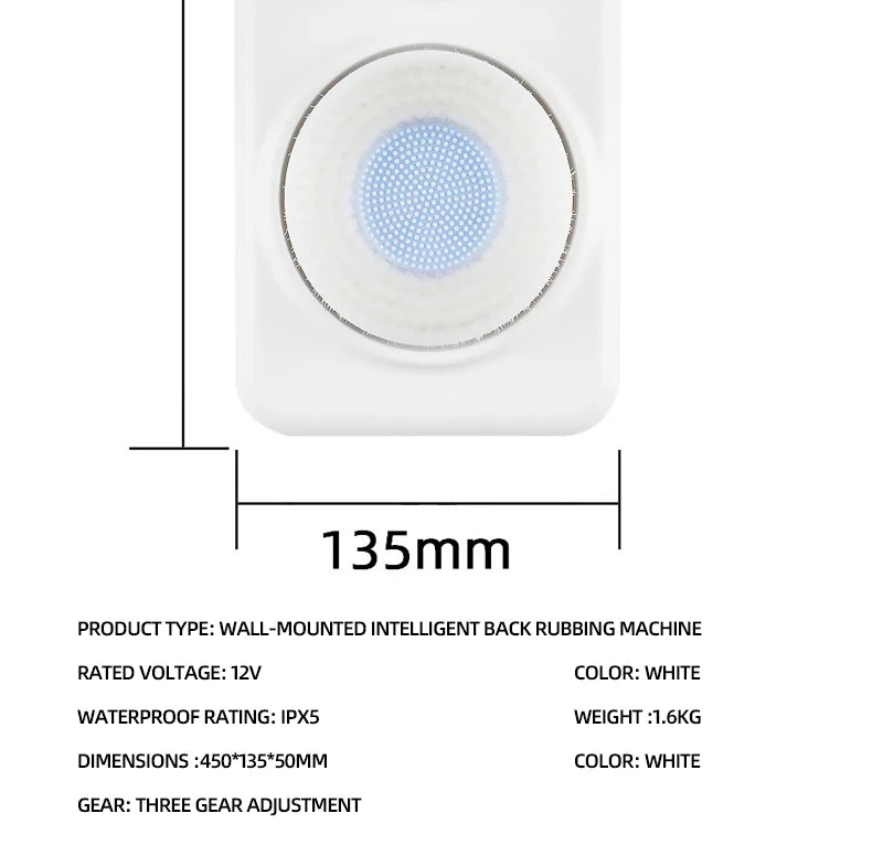 Electric Shower Brush Body Scrubber Exfoliating Massage