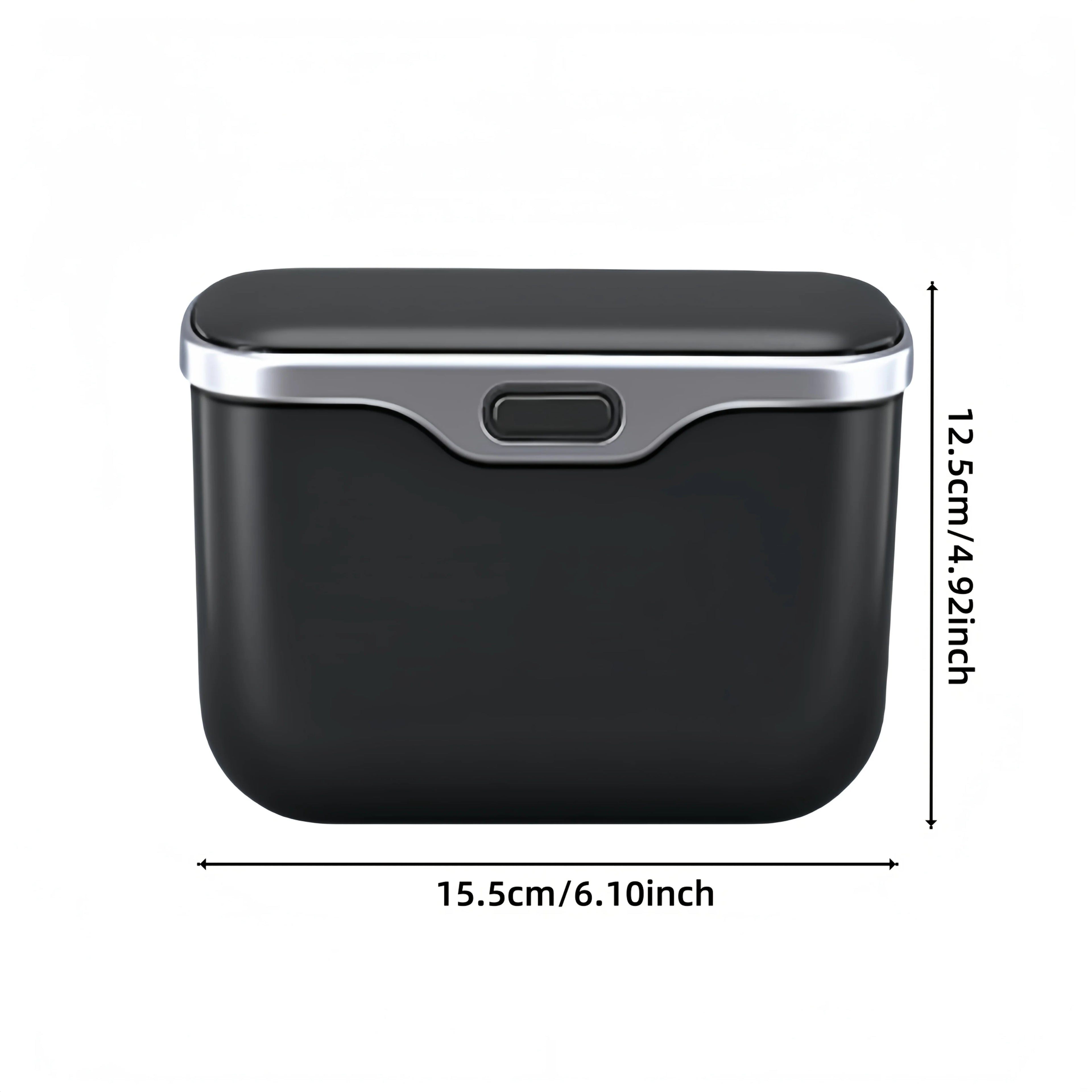 Car Trash Bin with Lid – Leakproof Hanging Storage Organizer for Auto Interior