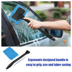 Car Window Cleaning Brush Kit – Microfiber Windshield & Interior Glass Cleaner