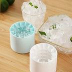 Silicone Round Ice Cube Maker & Ice Bucket – DIY Freezer Ice Mold with Lid