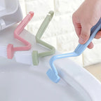 3-Piece Curved Toilet Cleaning Brush Set | Long Handle Deep Cleaning Bathroom Brush