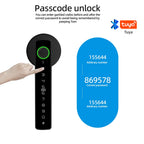 RAYKUBE M5 Smart Fingerprint Door Lock with Tuya App, Password, IC Card & Key Access