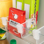 Clear Refrigerator Organizer Bin with Adjustable Dividers – Fridge Storage Container (5/10/15/20-Piece Set)