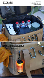 Portable Waterproof Camping Storage Box – Foldable Insulated Cookware & Picnic Bag