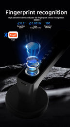 RAYKUBE M5 Smart Fingerprint Door Lock with Tuya App, Password, IC Card & Key Access