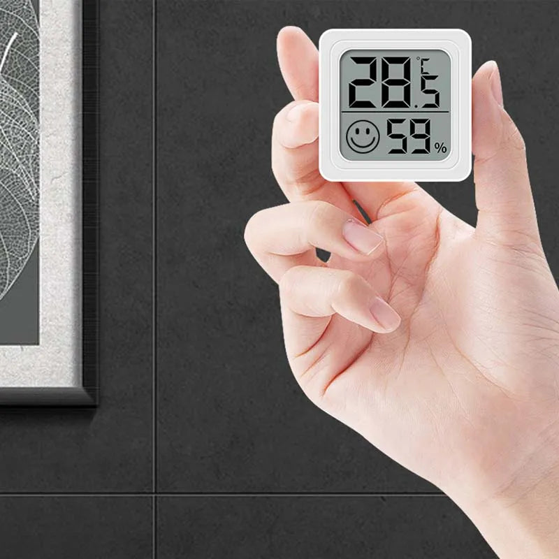 LCD Digital Thermometer & Hygrometer – Indoor Temperature & Humidity Monitor for Home