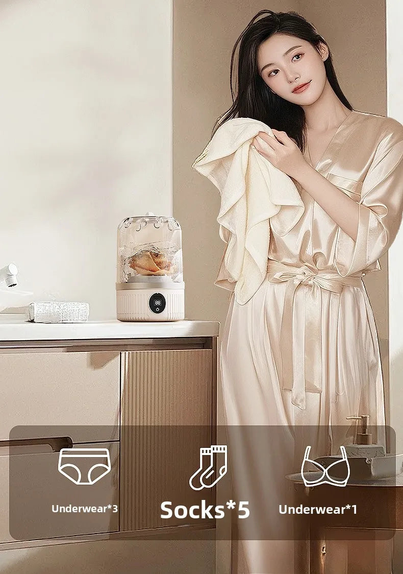 Mini Washing Machine Portable for Delicates & Baby Clothes