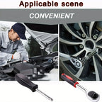 46-Piece Household Tool Set – 1/4” Mechanic’s Repair Kit with Metric Sockets, Hex Bits & Wrench